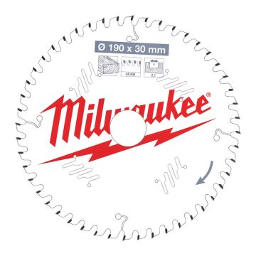 Milwaukee Rundsavklinge W190x30x2,1x48 4932471380