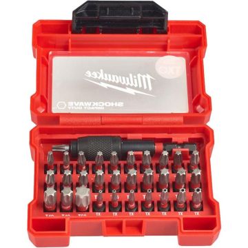 Milwaukee Bitssæt Shockwave Torx CD 32p 4932471586
