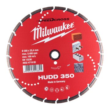 Milwaukee Diamantskive HUDD 350mm 4932471985