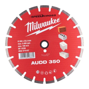 Milwaukee Diamantskive AUDD 350mm 4932471987