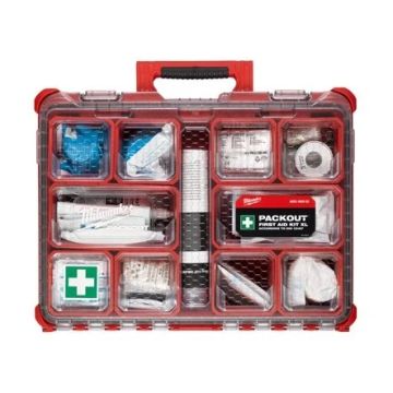 Milwaukee Packout førstehjælpskasse XL DIN 13157 inkl. øjenskyl 4932492962
