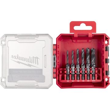 Milwaukee HSS G kombibor og tap sæt - 6 stk 4932498267
