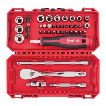 Milwaukee 1/4" bitssæt med skralde 4932498381