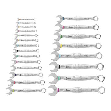 Wera 6003 Joker 22 set 1 Ringgaffelnøglesæt, 22 dele 05020232001