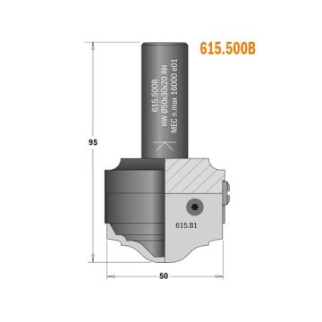 CMT Profilfræser VP K20 Z1 615.500B