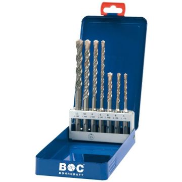 Bohrcraft SDS-Plus bor 7 stk. i kasette 4 HM skær 26151410007