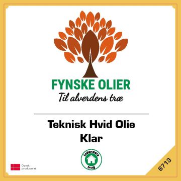 Fynske Olier Teknisk Hvid Olie - Klar 5 Liter 6713 6713005
