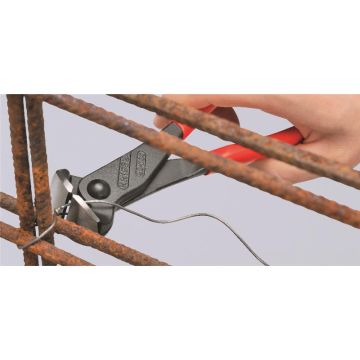 Knipex Forbidetang sort atramenteret, betrukket med kunststof 200 mm KN-6801200