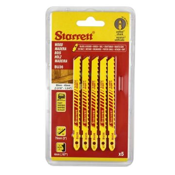 Starrett Stiksavklinger 75mm 6T BU36 5 stk. TA-681907