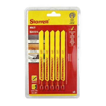 Starrett Stiksavklinger 50mm 14T BU214 5 stk. TA-682000