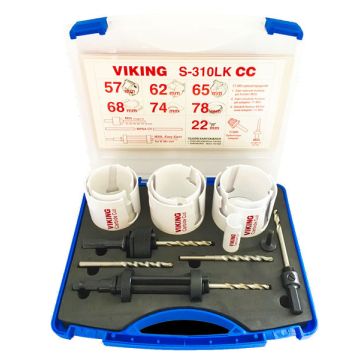Viking HM hulsavsæt S-300LK CC 22-78mm - Elektrikersæt 71S310LKCC