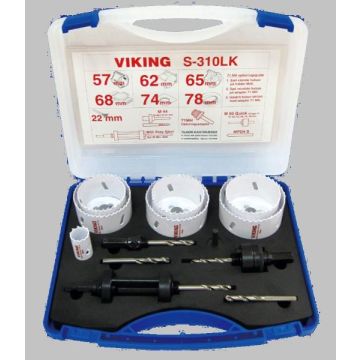 Viking HSS hulsavsæt S-300LK 22-78mm - Elektrikersæt 71S310LK