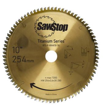 SawStop rundsavklinge Titanium-serie 80-tands BTS-P-80HATB-30