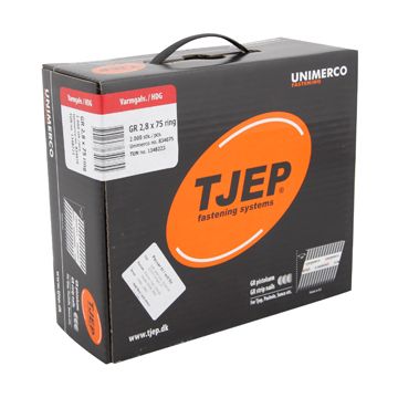 TJEP GR28/75 Ringsøm varmgalv., Reduced head. Maxibox 2.000 TJ834075