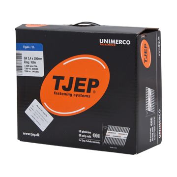 TJEP GR34/100 Ringsøm , galv 5 microns. Box 1.600 pcs. TJ834199