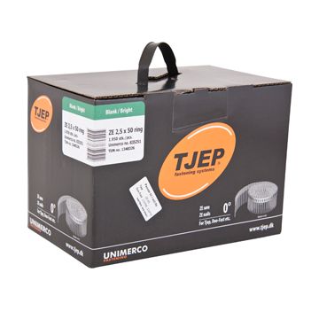 TJEP ZE25/50 Ringsøm blank, Full head. Box 1.950 pcs. TJ835251