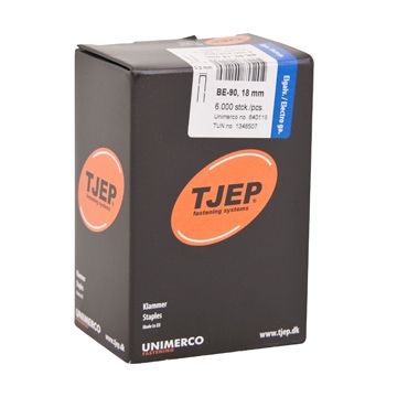 TJEP BE-90 klammer 18mm, m/lim. Elgalv. 6.000 stk. TJ840118