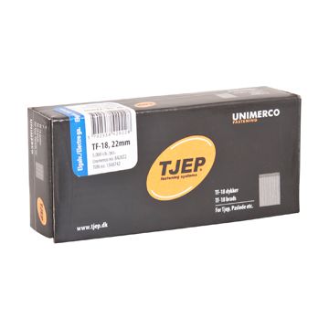 TJEP TF18 stifter 22mm, Elgalvaniseret. 5.000 stk. TJ842022