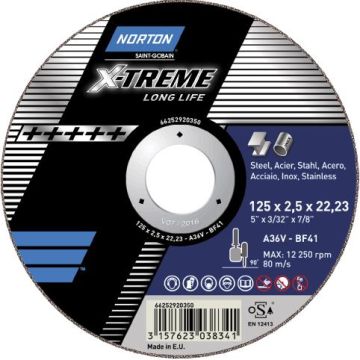 Norton Skæreskive X-Treme 125x1,0x22 104790407
