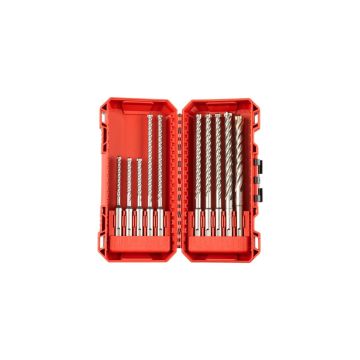 Milwaukee Hammerborsæt SDS+ 4-12 mm. MX4 - 10 dele 4932492115