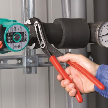 Knipex KNIPEX Alligator® Vandpumpetang sort atramenteret, betrukket med skridhæmmende kunststof 300 mm KN-8801300SB