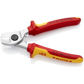 Knipex Kabelsaks forkromet,VDE-godkendt 165 mm KN-9516165