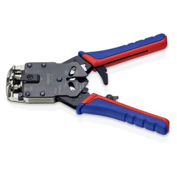 Knipex Crimptang til Westernstik bruneret, med flerkomponent-håndtag 200 mm KN-975112