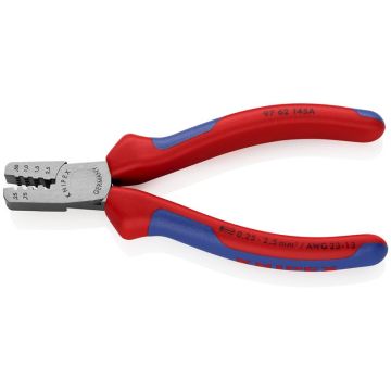 Knipex Crimptang til kabeltyller med flerkomponent-håndtag 145 mm KN-9762145A