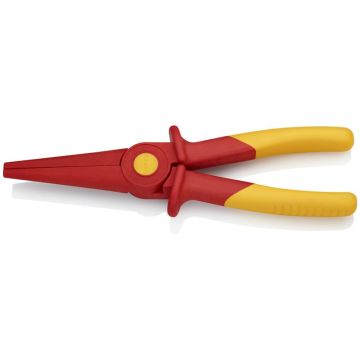 Knipex Fladrundtang af kunststof isolerende Kunststof, med zone af blødt plast for sikkert hold 220 mm KN-986202