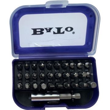 BATO Bitssæt 1/4" blå - 31 dele BA-1810