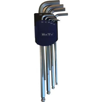 BATO Stiftnøglesæt 1/16-3/8". Blank. BA-3107