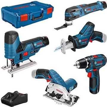 Bosch Toolkit 12V 5 PAK GSR 12V-15/GST 12V-70/GOP 12V-28/GKS 12V-26/GSA 12V-14 3X3,0AH GAL 12V-40 XL-B 0615A0017C