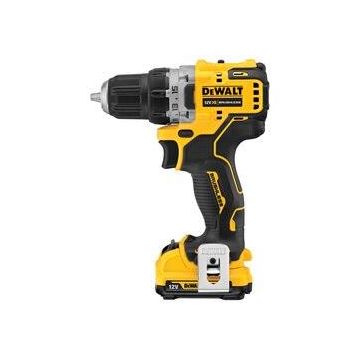 DeWalt 12V XR kulløs superkompakt boremaskine, 2 x 2Ah DW-DCD701D2-QW