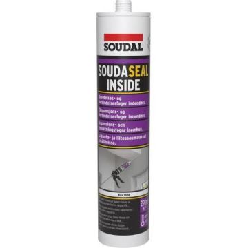 Soudal MS fugemasse til vinduer og døre Soudaseal Inside 290ml RAL 9016 SO-153622