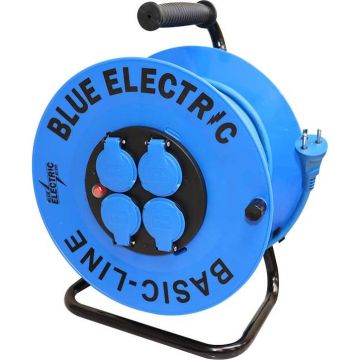 Blue electric kabeltromle Basicline - 25 m DV-KT25