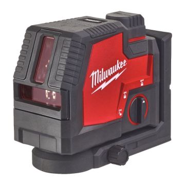 Milwaukee USB-opladlig grøn krydslaser med lodpunkter L4 CLLP-301C 4933478099