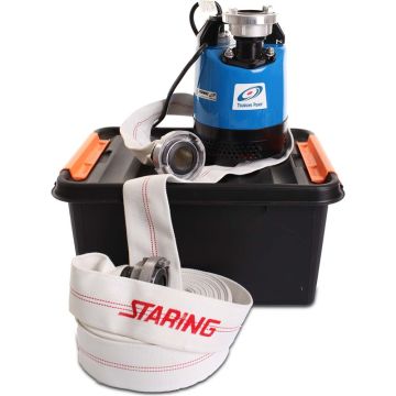 Tsurumi Entreprenørpumpe 2" inkl. slange og koblinger LB-480 STA-LB-480-SÆT-BOX