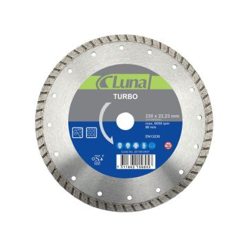Luna diamantklinge 230 mm Turbo - Beton med stål 201480407