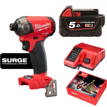 Milwaukee Slagskruemaskine M18 FQID med 5Ah batteri og lader MILWAUKEEPAKKE4