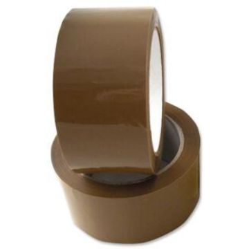 Emballagetape 50 mm x 66 mtr. i brun 56AB50