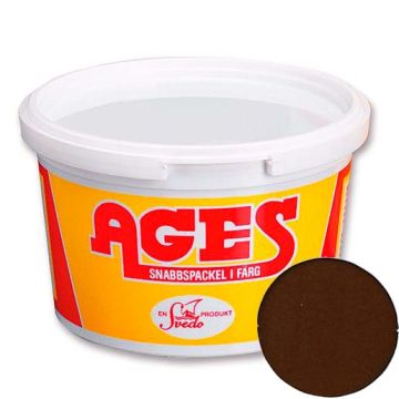 Ages spartelmasse nr.10 Mørk Teak 400g 54A0101