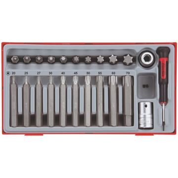 Teng Tools Torx bits-topsæt 1/2" TTTX23 med 23 dele 68860105