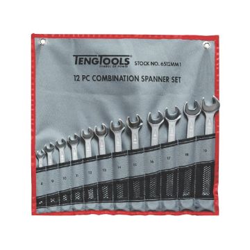Teng Tools ringgaffelnøglesæt 6510MM med 10 dele 8-19mm 153160106