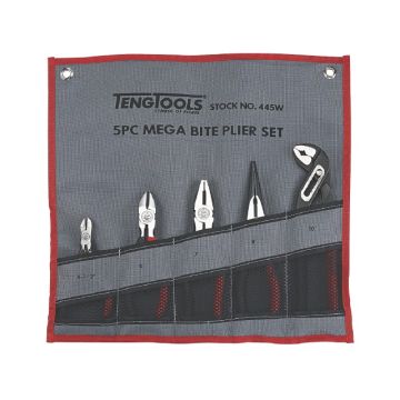Teng Tools tangsæt 445W 5 dele i rullemappe 113430102