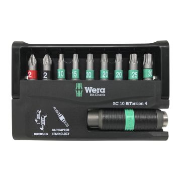 Wera bitsæt 10 dele - 8757-9/BTZ 05320565001