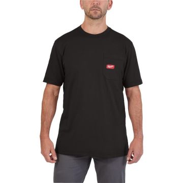 Milwaukee Kortærmet arbejds t-shirt - Sort - S 4932493003