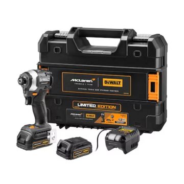 Dewalt Slagskruetrækker 18V MCLAREN Powerstack slagskruemaskine 1/4" DW-DCF85ME2GT-QW