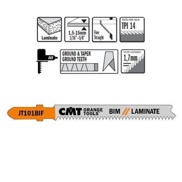 Stiksavklinge 58mm BIM Laminat JT101BIF-5