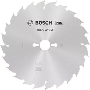 Bosch PRO Wood rundsavklinge 254 x 2,8 x 30 mm T24 til Træ 2608838412